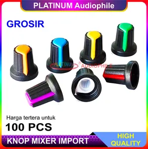 Knob Mixer 100PCS Knop Potensio Potensiometer Putar Plastik Import Kualitas Bagus