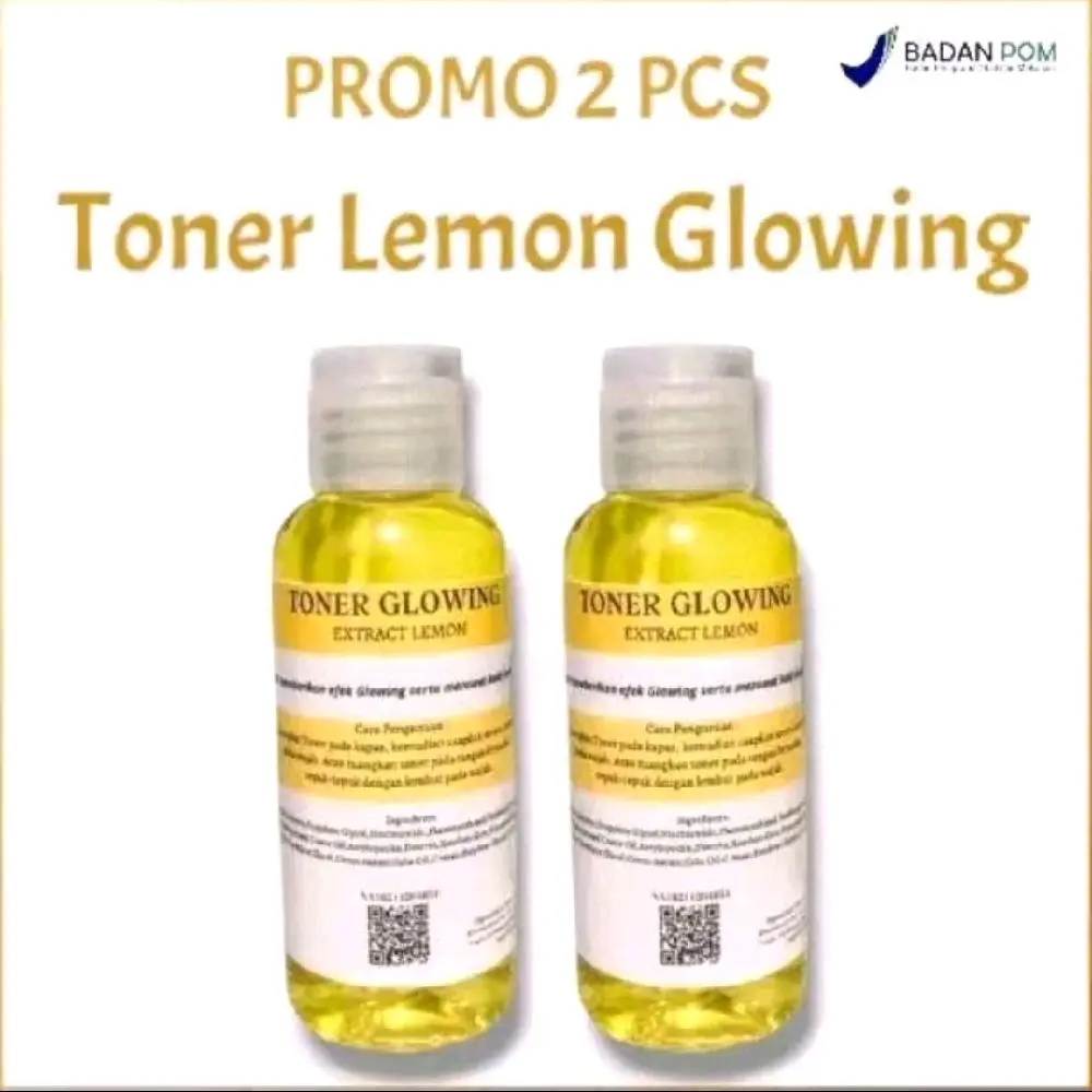 (2pcs) 30ml TONER GLOWING EXTRACT LEMON  BPOM