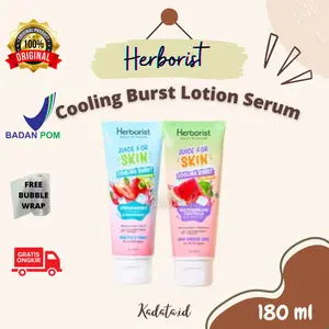 HERBORIST Juice For Skin Cooling Burst Lotion Serum 180 ml | Lotion Serum melembabkan