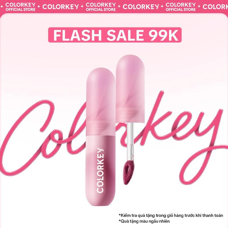 [FLASH SALE 99K] Son Kem Bùn COLORKEY Lip Mud Chất Son Mềm Mịn Che Vân Môi Tốt, Màu Sắc Thời Thượng 2g