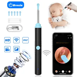 Brexia Pembersih Telinga Dengan Kamera S2 LED[ Waterproof Smart Visual Stick WIFI Ear Wax Removal] Tool with Camera Earwax Removal Cleaning Kuping Camera Ear Korek