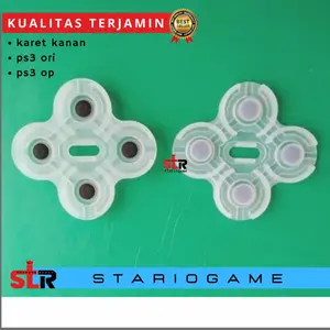 10 Karet kanan stik ps3 bening Karet stik ps3 ori Stick ps3 op ori pabrik
