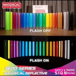 Maxdecal 3600 Reflective series Sticker Pospor Reflektif Lebar 60cm (Meter)