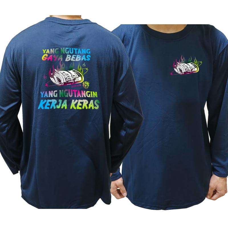 tshirt Yang Ngutang Gaya Bebas-yang ngutangin KERJA KERAS/cocok pria&wanita 3