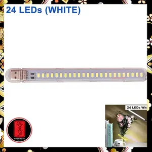 ZHMZH Lampu Baca Mini LED USB Strip Portable Cool White 12W 5V - SMD573 - White