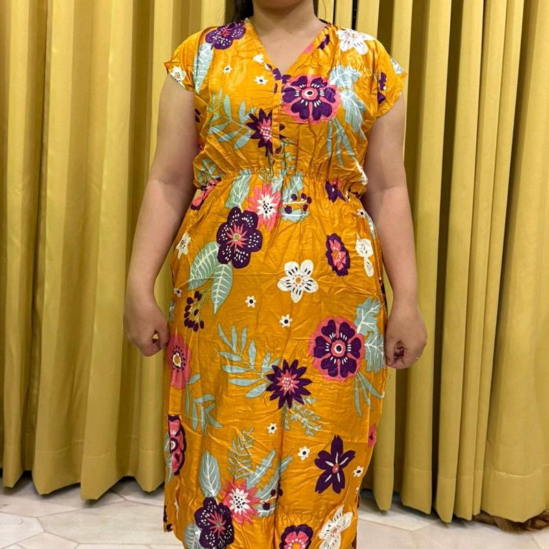 Daster Manohara Bunga bunga Bahan Rayon - TikTok Shop Malaysia