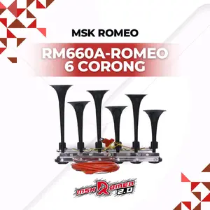 Telolet RM660-A ROMEO by MSK Romeo — Telolet Pakistan 6 Corong (12V/24V)
