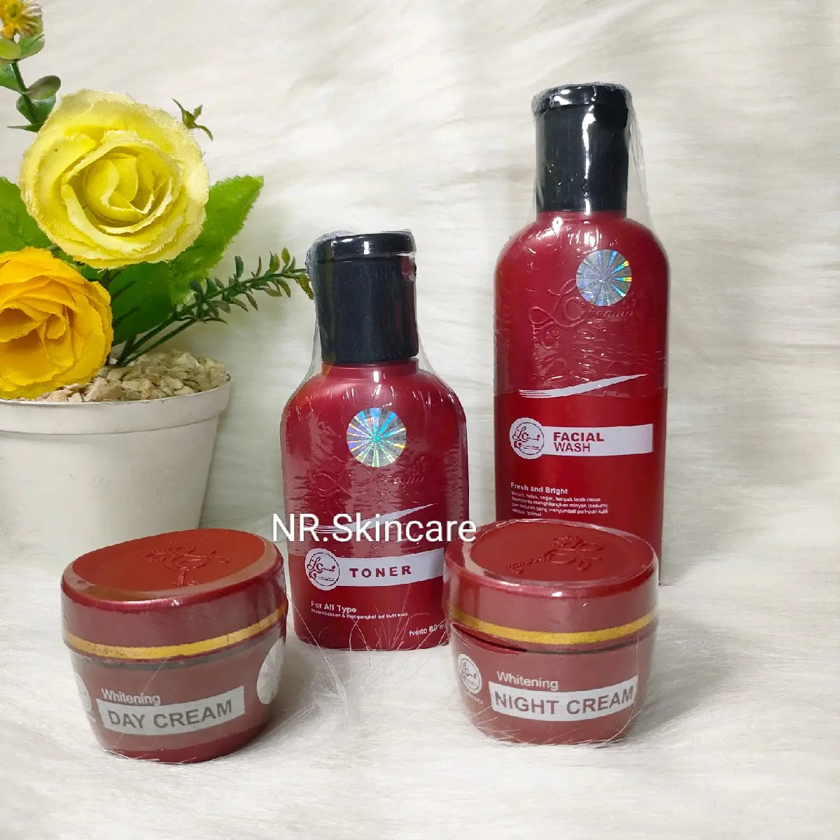Perawatan Wajah LC Beauty Kemasan Lama Mencerahkan - Pencerah, Facial Mengencangkan Membersihkan