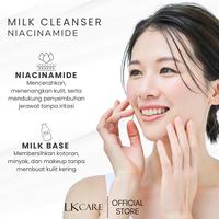 Gambar LKCARE Milk Cleanser Niacinamide 100gr | Facial Cleanser BPOM | Pembersih Wajah dengan Niacinamide | Skincare Aman untuk Kulit Sensitif & Kering | Membersihkan Makeup, Debu & Minyak | Menjaga Skin Barrier, Melembapkan & Mencerahkan Kulit dari lkcareofficial Kota Bogor 3 Tokopedia