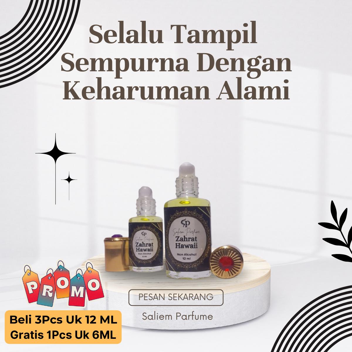 PARFUM ARAB ZAHRAT HAWAII NON ALCOHOL MINYAK WANGI TAHAN LAMA Perfume Wanita