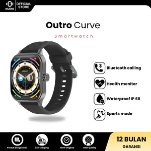 Outro CURVE Smartwatch Bluetooth | 2.1" Curved Screen | Calculator | IP67 Waterproof | Multiple Sports Modes | Custom Wallpaper | HD Bluetooth Call