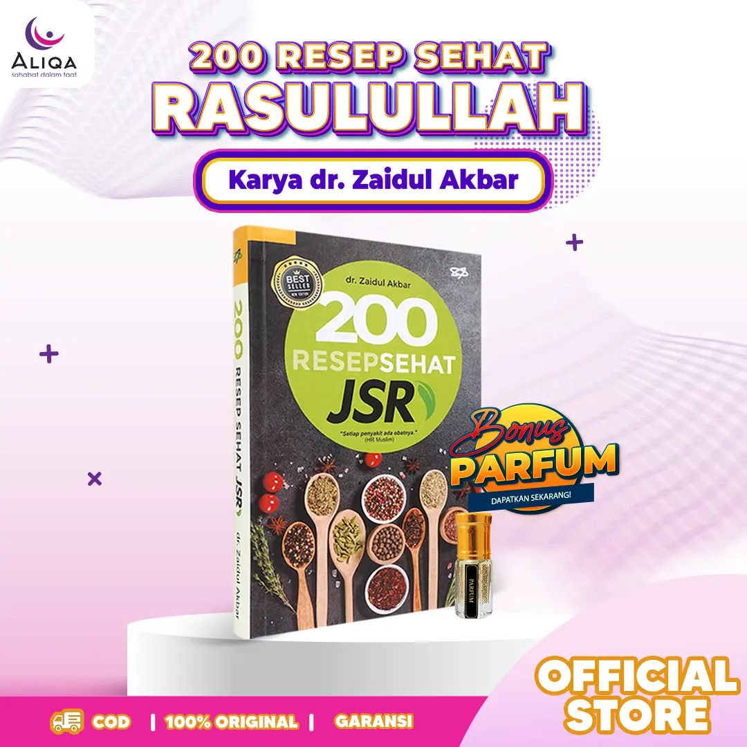Buku 200 Resep Sehat JSR Asli dengan Resep Terbaru - Recipes bonus parfume