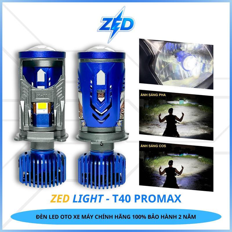 Đèn Pha LED Bi Cầu T40 PROMAX ZED LIGHT - 12 24V 100W Chống Chói - BH 24 Tháng - Oto Xe Máy Phụ Tùng