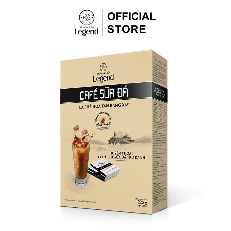 Trung Nguyên Legend Cà Phê Sữa Đá Hòa Tan – Hộp 9 Gói x 25g