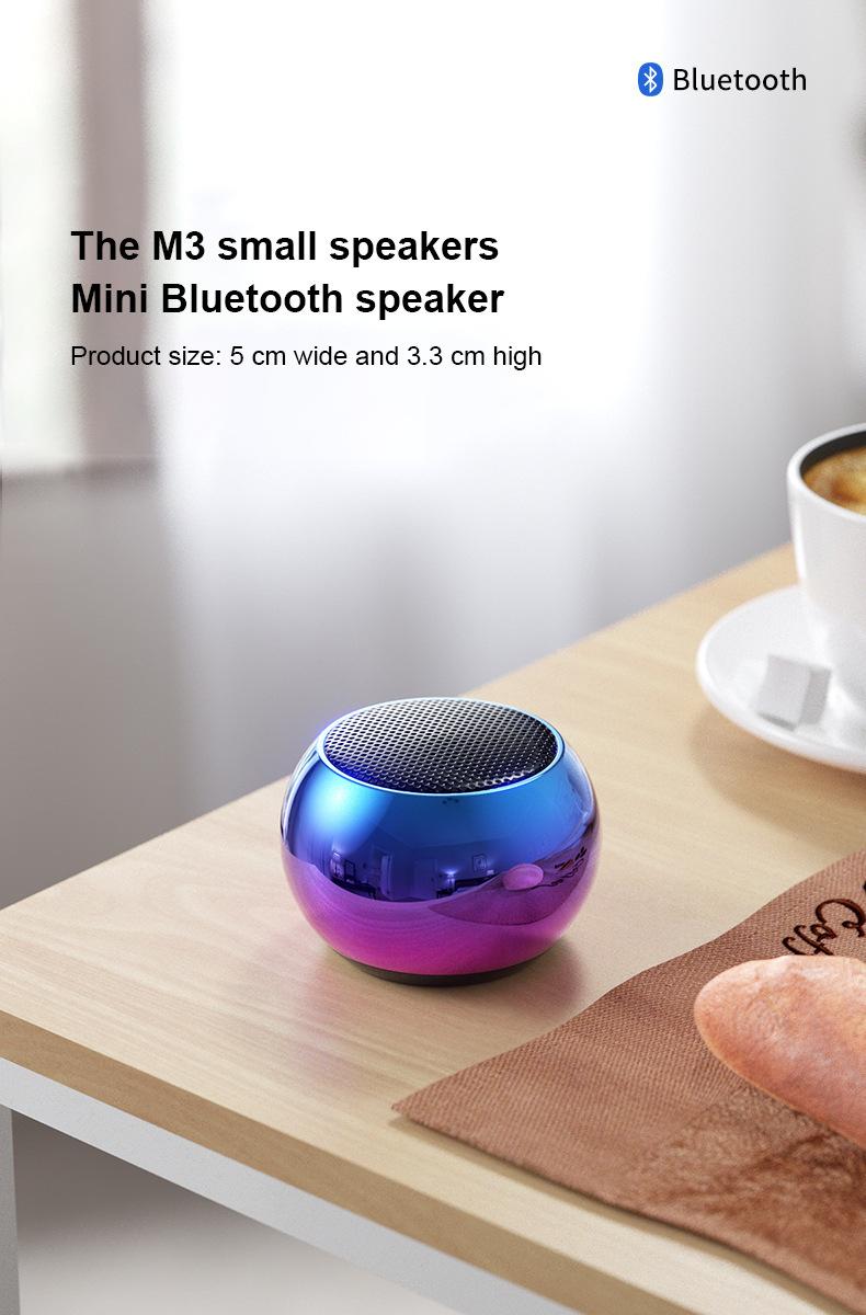 Product Introduction of M3 Bluetooth Speaker Audio Mini speaker portable , Berwarna-warni, Mudah Alih, Sesuai untuk Kegunaan Luaran, Saiz Mini, Pembesar Suara Bluetooth Mini, Borong Kilang, Sesuai untuk Pembesar Suara Komputer  Kuning Hitam Hijau Merah Ungu 19