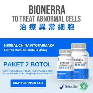 BIONERRA herbal suplemen china detox sel premium fitofarmaka original khusus benjolan, lipoma, tumor, kista miom, kanker pd