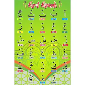 Poster Huruf Hijaiyah Anak Kartu Permainan AP 260 Harga Reseller Murah