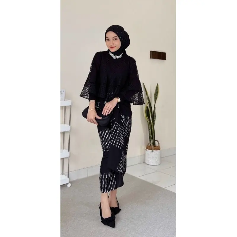 [ 𝘽𝙀𝙎𝙏 𝙎𝙀𝙇𝙇𝙀𝙍 ] One Set Melvin - Setelan Baju Kondangan Viral Kekinian - Setelan One Set Lebaran Terlaris