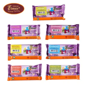 ELMER COMPOUND VISTA FESTIVAL 250GR | Cokelat Compound Warna untuk Ganache dan Dekorasi Banana Coklat Strawberry Blueberry Melon Grape Raspberry