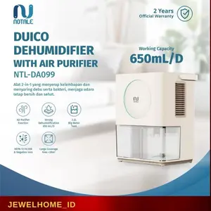 Notale Duico Dehumidifier With Air Purifier Pembersih Dan Penyerap Lembab Ruangan