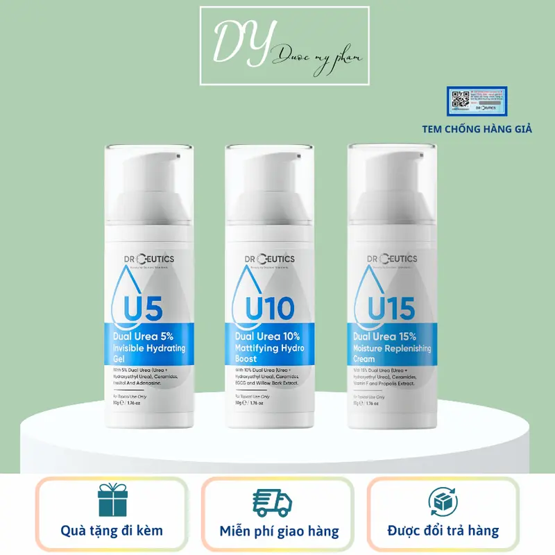 Kem Dưỡng Ẩm DRCEUTICS Dual Urea 5%, 10%, 15% Phục Hồi Cho Mọi Loại Da 0