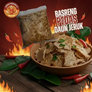 ZONA NGEMILZ BASRENG PEDAS DAUN JERUK CIKRUH VIRAL HOT RENYAH EKONOMIS BUMBU MELIMPAH 250GR 500GR 1KG BASRENG VIRAL PEDAS GILA ORIGINAL Kering Merah Snacks Food Cemilan