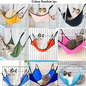 1pc Cat Hammock Bed, Damp Proof Cat Sleeping Bed Hanging Swing All Seasons Cat Hammock For Small Pets With Easy Install Hooks