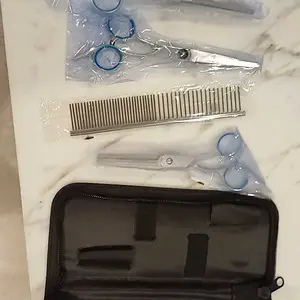 FOLOPETS Set Gunting Grooming Hewan Profesional Stainless Steel 6 Inci untuk Anjing dan Kucing
