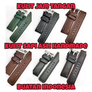 strap kulit jam tangan asli handmade