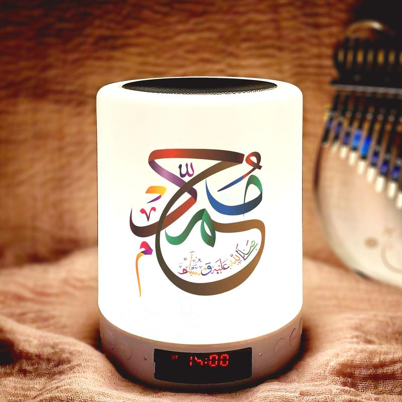 Speaker Murotal Quran 30 Juz (Free Cetak Nama) Bluetooth Jam Led Speker 4
