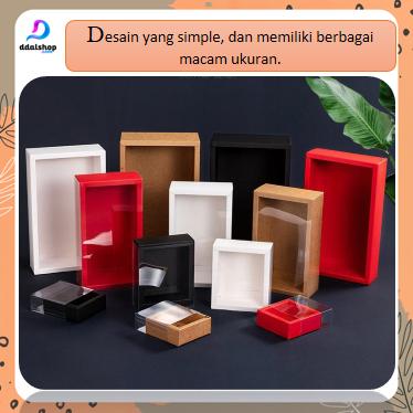 Kotak Karton Kado Gift Box Hampers Hadiah Souvenir Hardbox Multifungsi Aesthetic Polos Putih Sliding Untuk Parfum Kosmetik Hitam Kertas 1