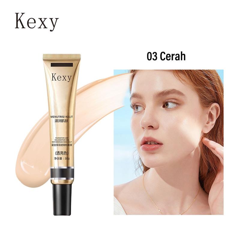 Kexy liquid Foundation Alas bedak cair riasan bening yang melembabkan dan membuat alas bedak cair alami yang jinak  alas bedak cair riasan tahan lama Concealer 8