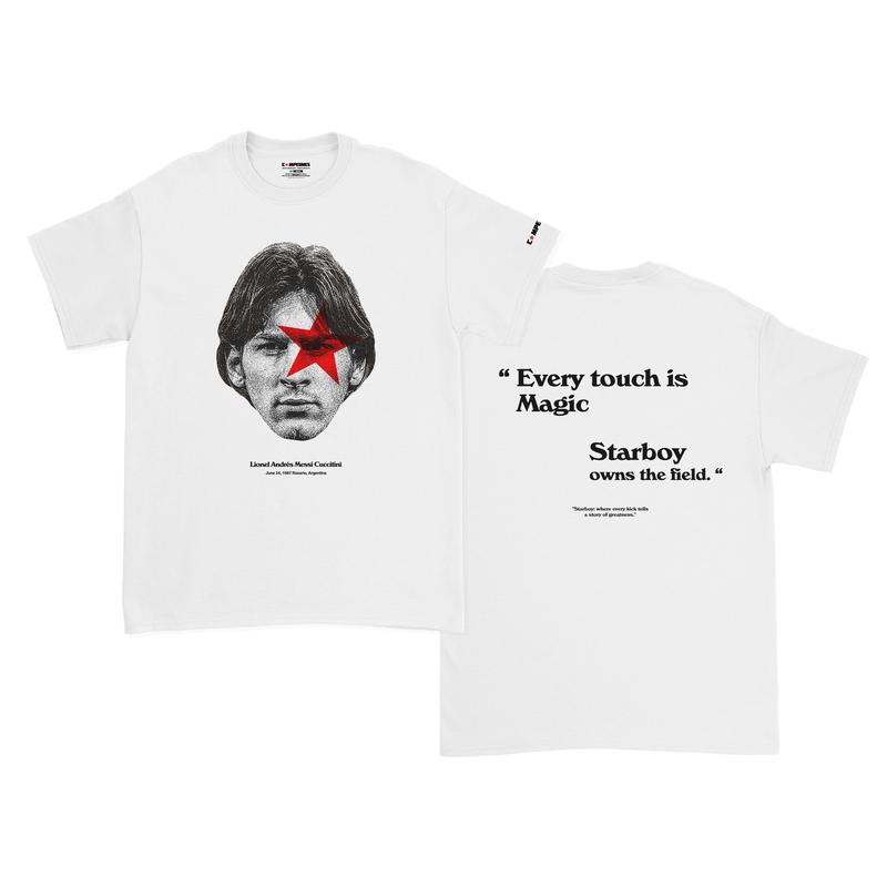 Campeones - Tshirt - Football Cristiano Ronaldo Lionel Messi Forever Young Starboy Series Baju Katun Lembut Digital Unisex 4