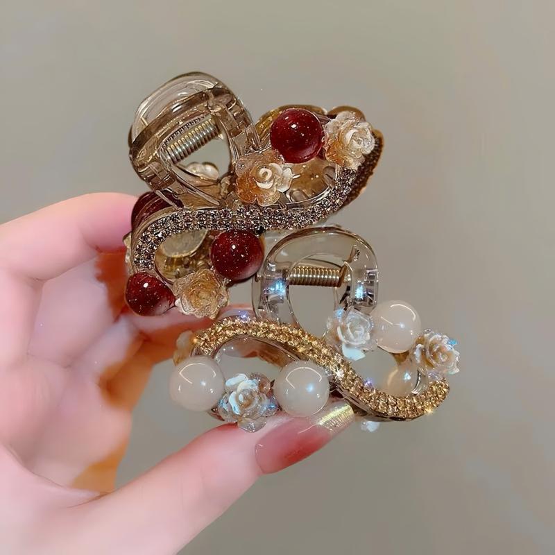  Kẹp Tóc Hình Vô Cực 6cm Đính Charm Thanh Lịch Cho Nữ Cài Tóc Women 