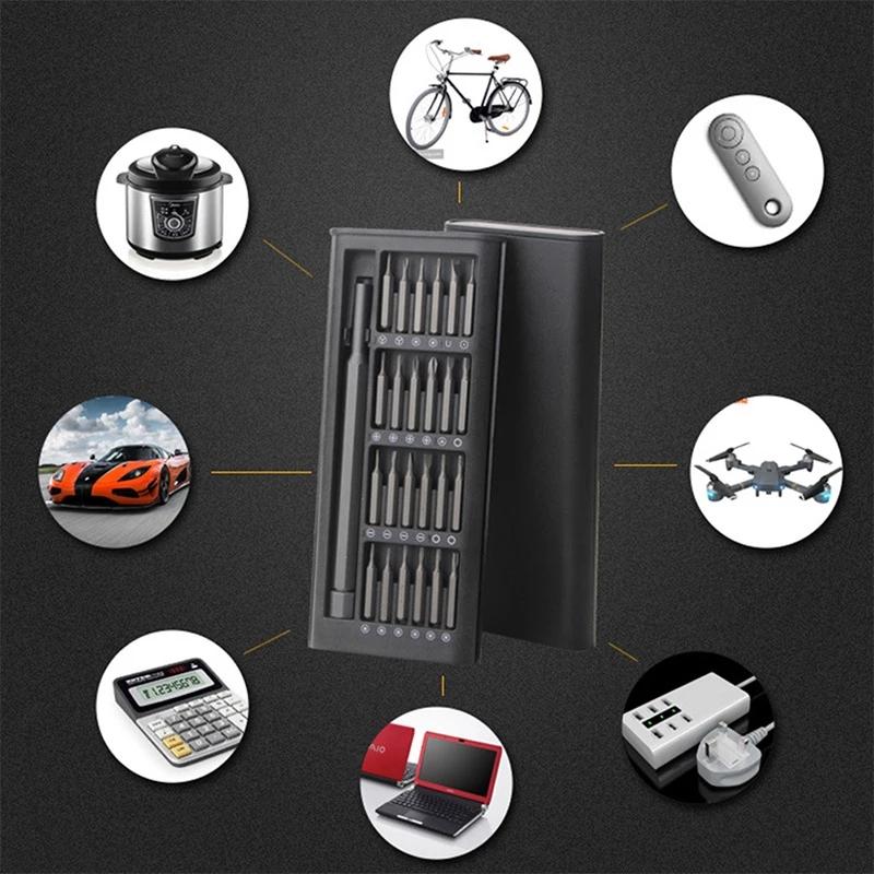 Product Introduction of KIPRUN Screwdriver 24 in 1 Precision Screwdriver Set Portable Light Weight Screwdriver Kits Magnetic Screw Driver Bits Hex Bit Handle Mobile Phone Repair Screwdrive Kit Tools 32