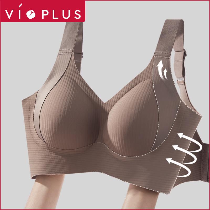 LIVE x BIGSIZE x Mút Mỏng 0.2cm  Áo Lót Áo Bra Nữ Bigsize Không Gọng Mút Mỏng 0.2CM Gom Quả Chống Chảy Xệ  Thoải Mái -- VN241122 Nữ Bra Women