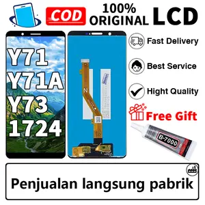 LCD Y71 / Y71A / Y73 / 1724 Fullset Ori Layar asli Touchscreen