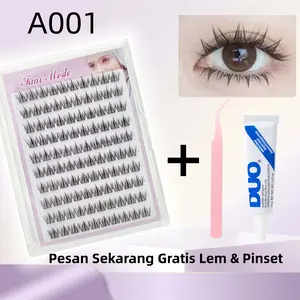 BBulu Mata 3 Langkah - Praktis Banget! Sudah termasuk Lem + Penjepit. Cocok untuk pemula!