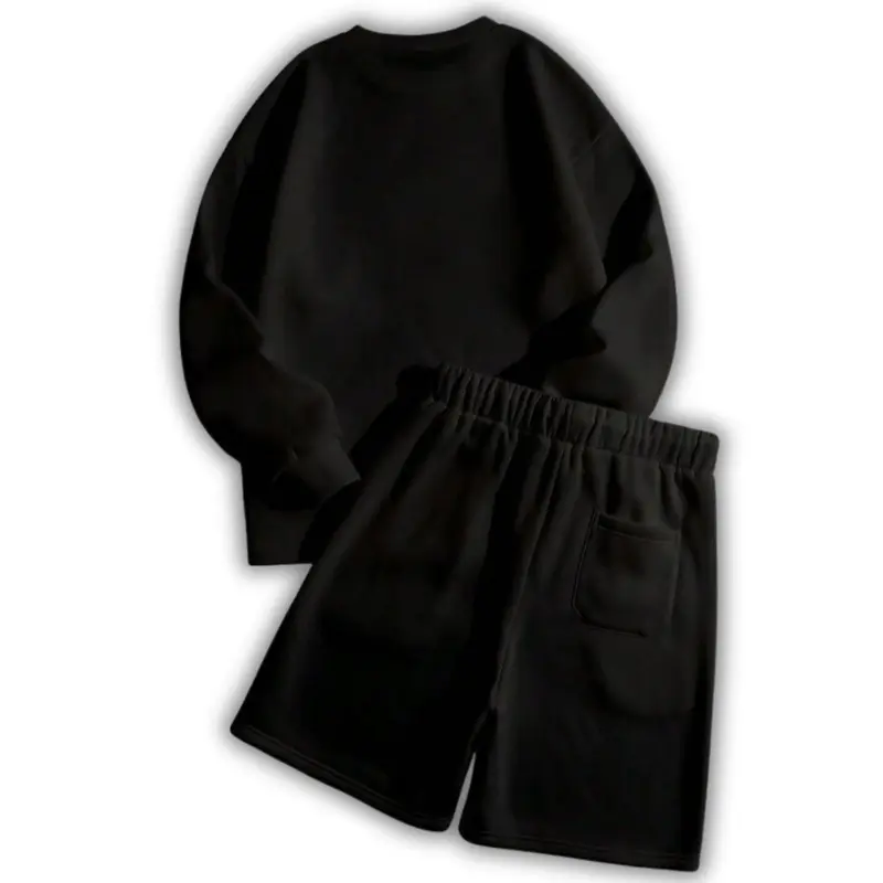 STREES One Set Crewneck & Shortpant SecretClub Setelan Berbahan Kain Fleece Lembut Adem Size M-XL 1