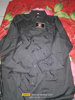 Product Review of Kemeja Polos Pria Lengan Panjang Katun Premium Baju Kerja Kampus Kondangan Kantor Formal Casual Santai Nyaman Simple Navy Putih Hitam Slimfit kerah Kancing Variasi Hem from s**i 2