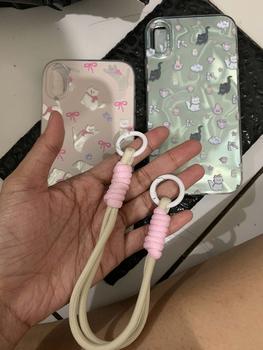 Product Review of Dream Fashion Bracelet Warna-warni Lanyard Merah Muda Ponsel Tali Gantung Gantungan Kunci Ponsel Rantai Taransparan Sederhana Lanyard from m**a 0
