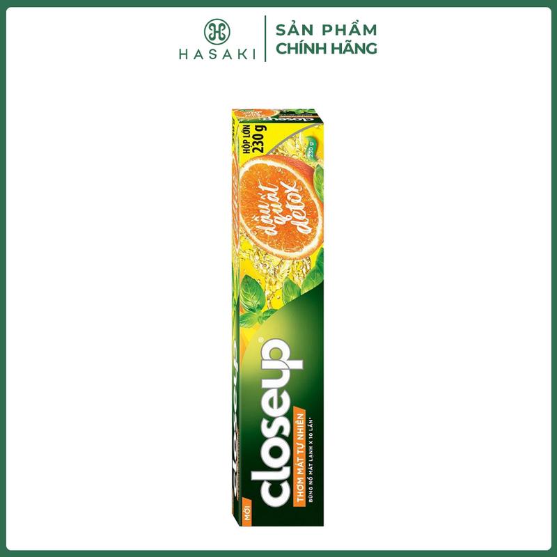  Kem Đánh Răng Closeup Thơm Mát Tự Nhiên Dầu Quất Detox 230g | HASAKI BEAUTY 