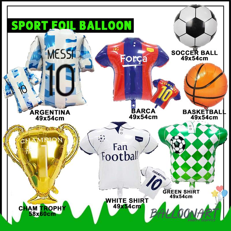 Balon Foil Sport/Soccerball/ football/ Balon Foil Bola Basket/Olahraga ...