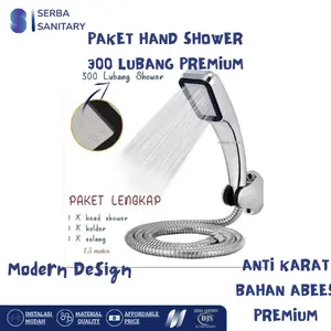Hand shower set 300 lubang / Hand shower mandi 300 lubang - Termurahhh