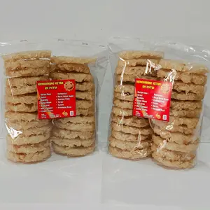 (satu kilo) 1000 gr Rengginang Ketan Super Rasa Bawang Original/rengginang mentah siap goreng/ Makanan  tradisional  Asin  dan gurih. Food  Snack Cemilan