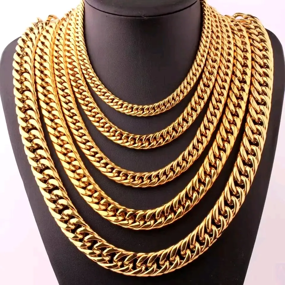 Kalung Rantai Emas Unisex untuk Pria dan Wanita - Model Terbaru