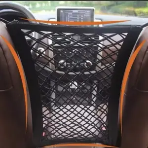 Jaring Penyimpanan Mobil Multifungsi Pemisah Pelindung Kursi Anti Anak Tas Organizer Sandaran Kursi Solusi Penyimpanan Multifungsi untuk Mobil Anda
