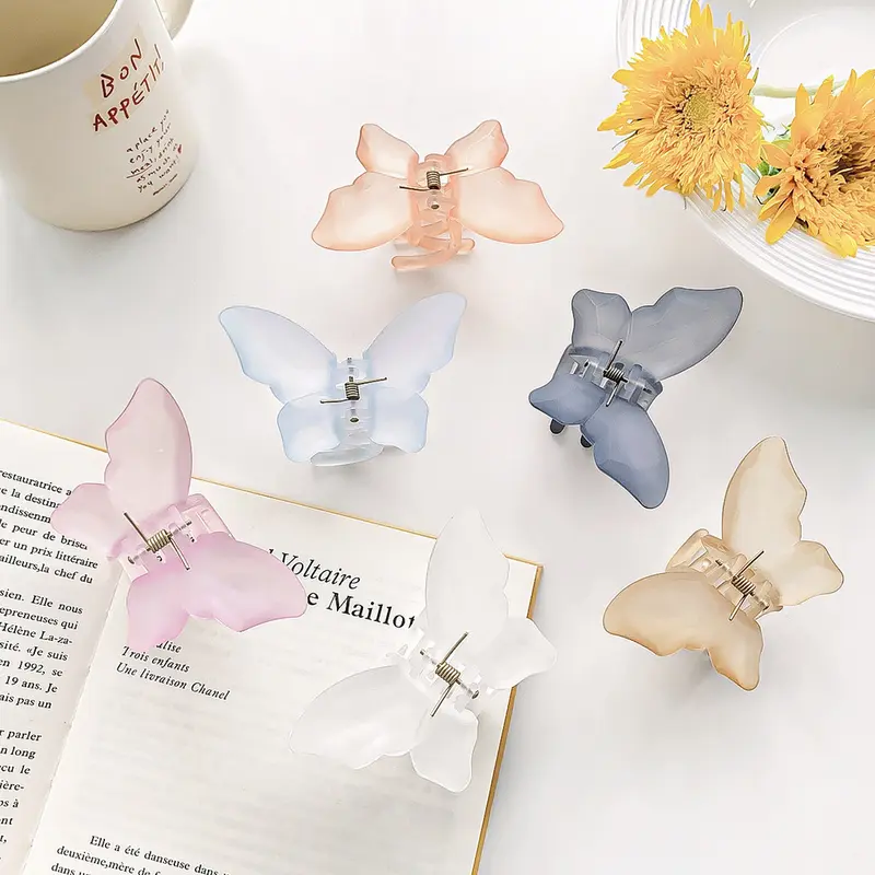 JEPITAN RAMBUT JUMBO MODEL KUPU KUPU MATTE DOFF / JEDAI SALON KOREAN DOFF BUTTERFLY PREMIUM 5