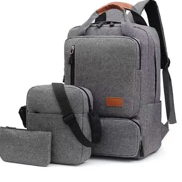 WHHY BAG 1350 KOREAN FASHION CANVAS 3IN1 16INCHES BACKPACK FOR MEN