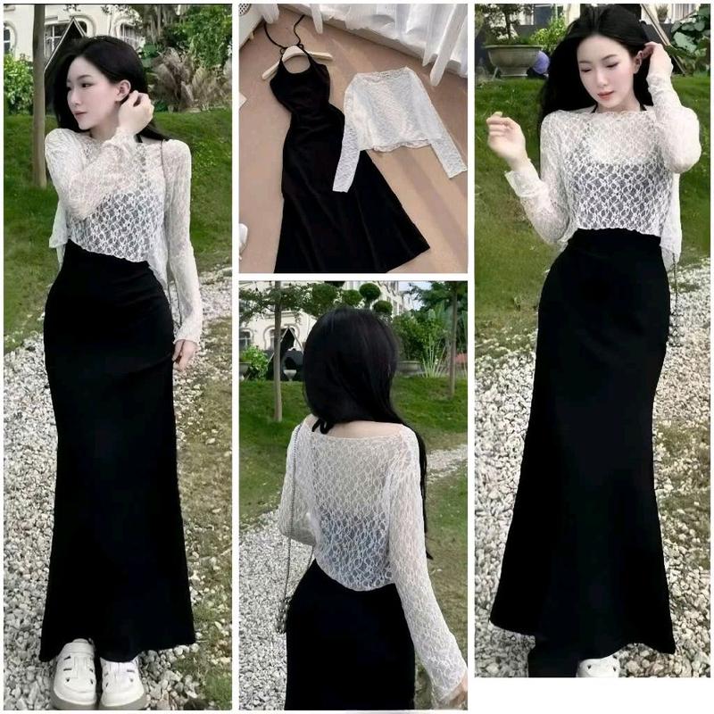 Set cặp body yếm đuôi cá kèm áo ren bigsize
